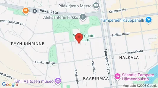 Apartments for rent i Tampere Keskinen - kort over placeringen