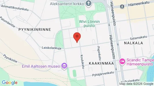 Apartments for rent i Tampere Keskinen - kort over placeringen