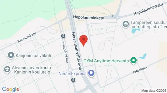 Apartments for rent i Tampere Kaakkoinen - kort over placeringen