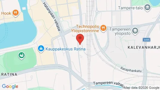 Apartments for rent i Tampere Keskinen - kort over placeringen