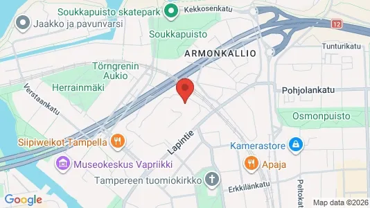 Apartments for rent i Tampere Keskinen - kort over placeringen