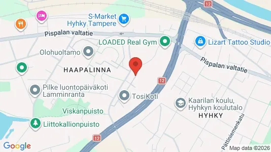 Apartments for rent i Tampere Lounainen - kort over placeringen