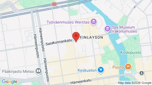 Apartments for rent i Tampere Keskinen - kort over placeringen