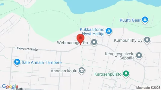 Apartments for rent i Tampere Kaakkoinen - kort over placeringen