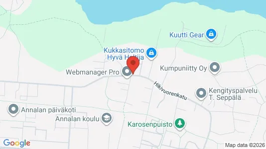 Apartments for rent i Tampere Kaakkoinen - kort over placeringen