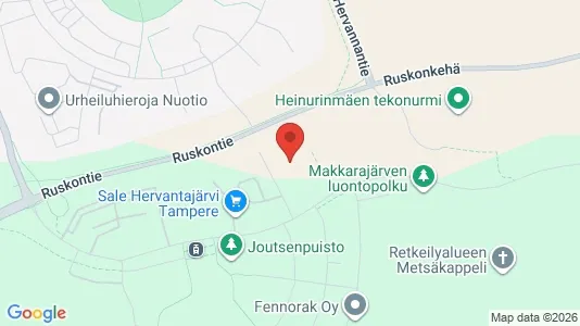 Apartments for rent i Tampere Kaakkoinen - kort over placeringen