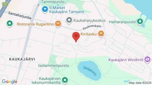 Apartments for rent i Tampere Kaakkoinen - kort over placeringen