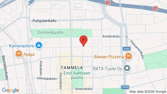 Apartments for rent i Tampere Keskinen - kort over placeringen