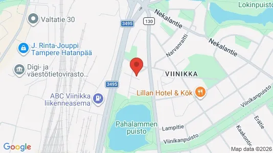 Apartments for rent i Tampere Keskinen - kort over placeringen