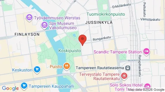 Apartments for rent i Tampere Keskinen - kort over placeringen