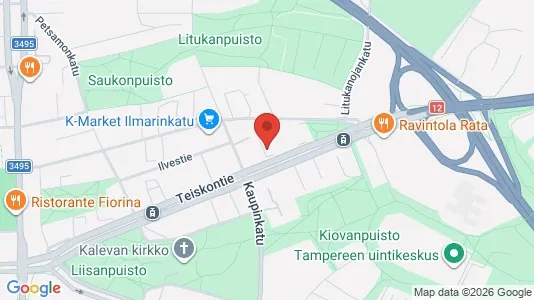 Apartments for rent i Tampere Keskinen - kort over placeringen