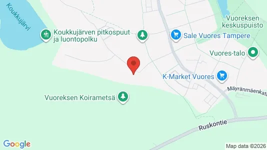 Apartments for rent i Tampere Eteläinen - kort over placeringen