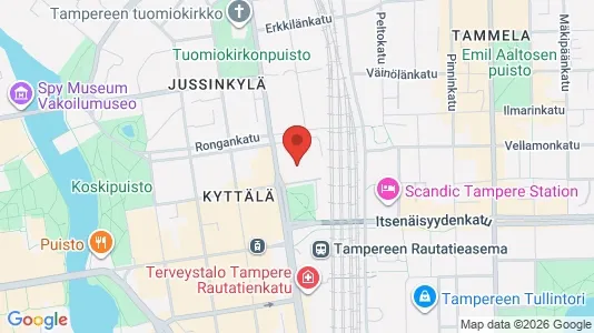 Apartments for rent i Tampere Keskinen - kort over placeringen