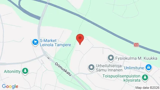 Apartments for rent i Tampere Koillinen - kort over placeringen