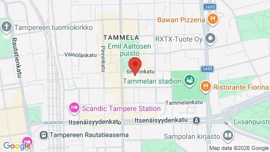Apartments for rent i Tampere Keskinen - kort over placeringen