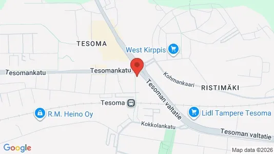 Apartments for rent i Tampere Lounainen - kort over placeringen