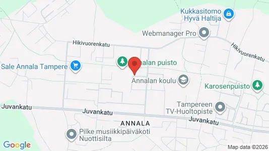 Apartments for rent i Tampere Kaakkoinen - kort over placeringen