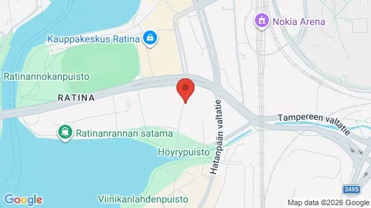Apartments for rent i Tampere Keskinen - kort over placeringen