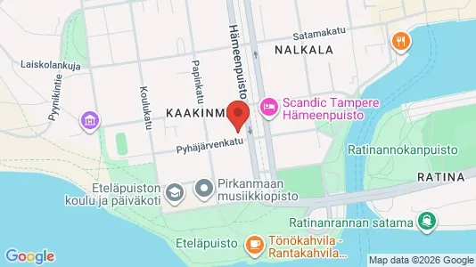 Apartments for rent i Tampere Keskinen - kort over placeringen