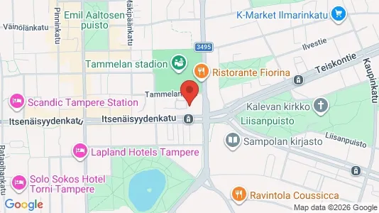 Apartments for rent i Tampere Keskinen - kort over placeringen