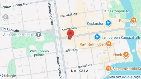 Apartments for rent i Tampere Keskinen - kort over placeringen