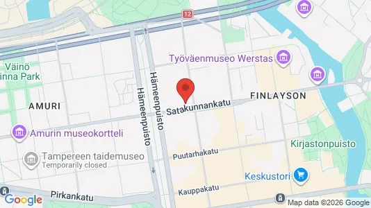 Apartments for rent i Tampere Keskinen - kort over placeringen
