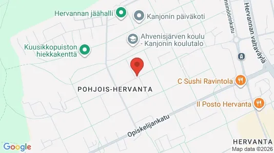 Apartments for rent i Tampere Kaakkoinen - kort over placeringen