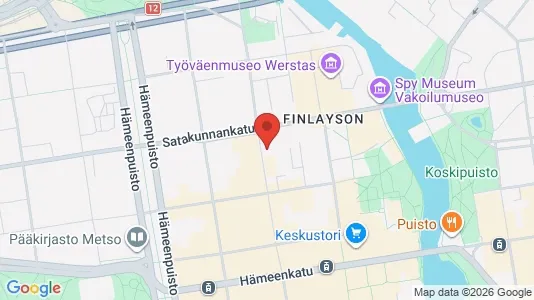 Apartments for rent i Tampere Keskinen - kort over placeringen