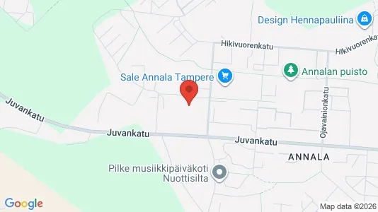 Apartments for rent i Tampere Kaakkoinen - kort over placeringen