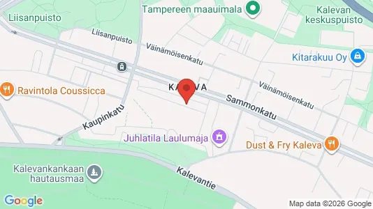 Apartments for rent i Tampere Keskinen - kort over placeringen