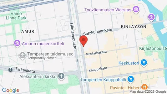 Apartments for rent i Tampere Keskinen - kort over placeringen