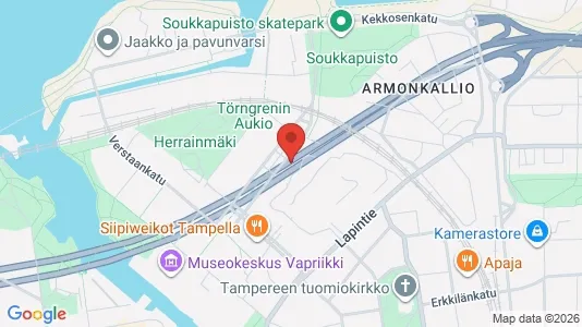 Apartments for rent i Tampere Keskinen - kort over placeringen
