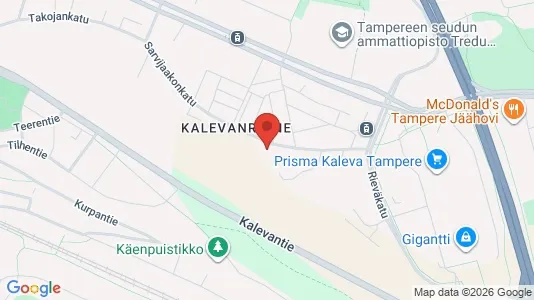 Apartments for rent i Tampere Keskinen - kort over placeringen