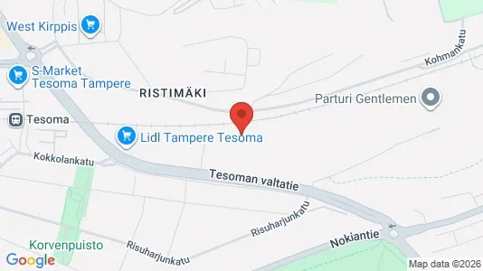 Apartments for rent i Tampere Lounainen - kort over placeringen