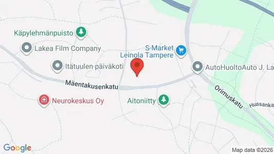 Apartments for rent i Tampere Koillinen - kort over placeringen