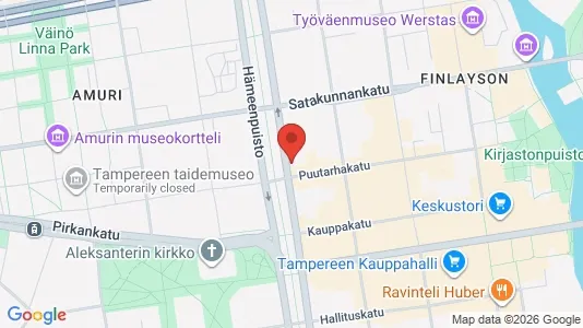Apartments for rent i Tampere Keskinen - kort over placeringen