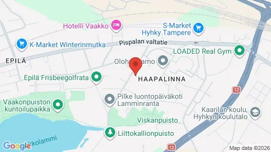 Apartments for rent i Tampere Lounainen - kort over placeringen