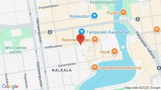 Apartments for rent i Tampere Keskinen - kort over placeringen