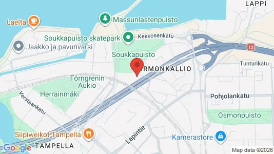 Apartments for rent i Tampere Keskinen - kort over placeringen