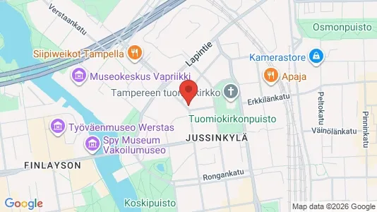 Apartments for rent i Tampere Keskinen - kort over placeringen