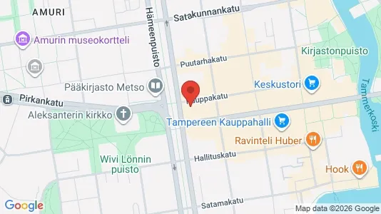Apartments for rent i Tampere Keskinen - kort over placeringen