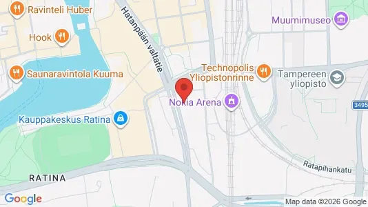 Apartments for rent i Tampere Keskinen - kort over placeringen