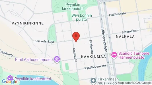 Apartments for rent i Tampere Keskinen - kort over placeringen