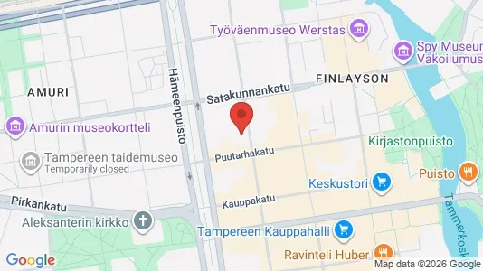 Apartments for rent i Tampere Keskinen - kort over placeringen
