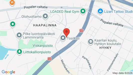 Apartments for rent i Tampere Lounainen - kort over placeringen