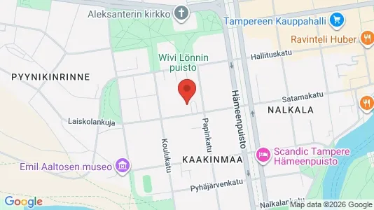 Apartments for rent i Tampere Keskinen - kort over placeringen