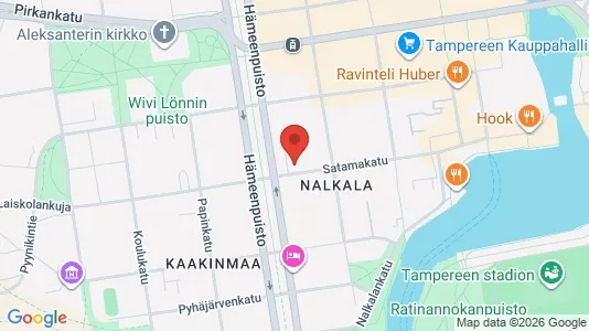 Apartments for rent i Tampere Keskinen - kort over placeringen