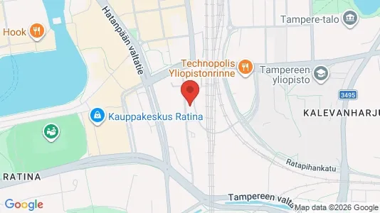 Apartments for rent i Tampere Keskinen - kort over placeringen