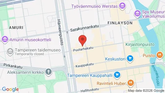 Apartments for rent i Tampere Keskinen - kort over placeringen