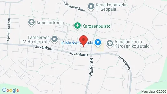Apartments for rent i Tampere Kaakkoinen - kort over placeringen